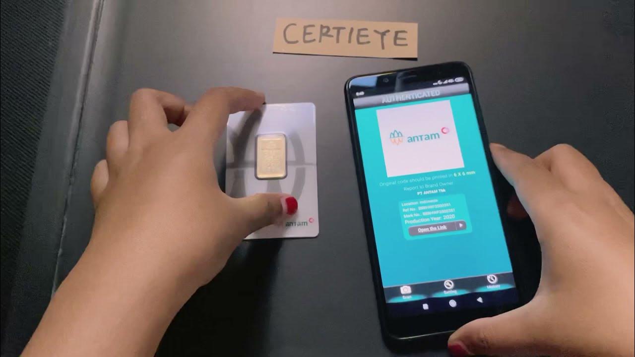 Cara Aplikasi CertiEye Cek Keaslian Emas Antam Lewat QR Code